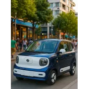 Masina electrica Aigo M1 urbana - autonomie 180 km, 4 locuri, permis B1, Albastru