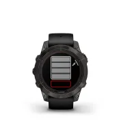Garmin - fenix 7 Pro Sapphire Solar smartwatch premium cu incarcare solara 47mm - ramă negru gri din titanium DLC si curea din silicon neagră