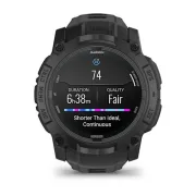 Garmin INSTINCT 3 - 50 mm AMOLED Tactical - negru - smartwatch robust cu GPS