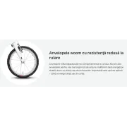 Bicicleta copii Woom 3 AUTOMAGIC cu roti 16" portocaliu intens alb
