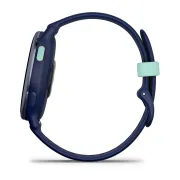 Garmin - Vivoactive 5 smartwatch cu GPS și AMOLED - ramă Metallic Navy din aluminiu - carcasă Navy şi bratara din silicon