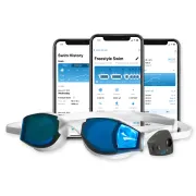 Finis - ochelari inot adulti Smart Google Kit - alb albastru metalizat