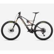 Bicicletă electrică eMTB Trail Orbea RISE LT M-TEAM 420W - Cosmic Carbon View | Golden Sand (Gloss)