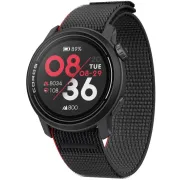 Coros - Pace 3 - ceas multisport GPS - negru rosu Ink - curea neagra/nailon