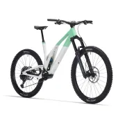 Bicicleta electrica MTB usoara - Unno IKKI Elite - alb-verde