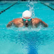 Finis - ochelari inot pentru triatlon Hayden Goggles - negru cu lentila oglinda portocalie