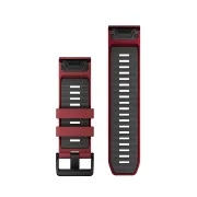 Garmin curea silicon QuickFit 26 - visiniu Marsala | Graphite Silicone