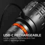 Nebo - lanterna reincarcabila Davinci 18000 lumeni, incarcare USB
