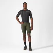 Castelli - pantaloni ciclism scurti cu bretele - Unlimited Cargo Bibshort - 15-35 gr C - verde Deep Green