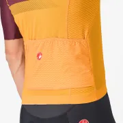 Castelli - tricou ciclism maneca scurta regular fit - Simbolo Jersey - portocaliu | bordo