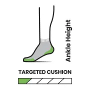 Smartwool - sosete sport femei Run Targeted Cushion Ankle socks - negru gri