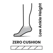 Smartwool - sosete sport femei Run Ombre Print Zero Cushion Low Ankle socks - mov roz negru