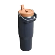 Stanley - termos tip sticla cu pai - Iceflow Flip Straw Tumbler - gri inchis - 0.89 ml