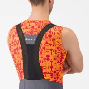 Castelli - pantaloni ciclism scurti cu bretele - Espresso R--A/D Bibshort - gri inchis Smokey