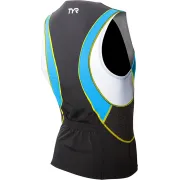 Men Competitor Singlet TYR negru-albastru-galben