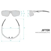 Spiuk - ochelari soare sport Jifter, 3 lentile de schimb transparent, portocaliu si verde oglinda - rama galbena neagra