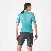 Castelli - pantaloni ciclism scurti cu bretele - Prima 2 Dt Bibshort - 16-35 gr C - gri inchis | albastru