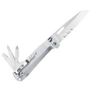 Leatherman - briceag multifunctional - 8 functii - Free K2X - argintiu
