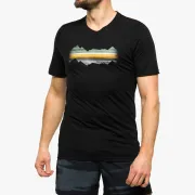 Smartwool - tricou sport unisex maneca scurta Mountain Horizon Graphic Short Sleeve Tee - negru