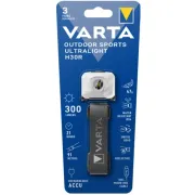 Varta - lanterna frontala Outdoor Sports Ultralight H30R reincarcabila Li-Polimer 300 lumeni - alb