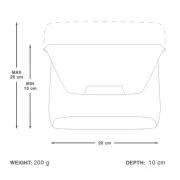 Apidura - geanta mica ghidon bicicleta City Handlebar Pack, capacitate 2 litri - gri inchis negru