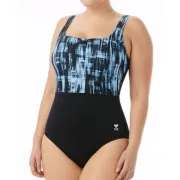 TYR - costum intreg - Tremiti Scoop Neck Controlfit - negru gri