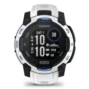Garmin INSTINCT 3 - 45 mm Solar - Whitestone cu curea Whitestone/albastru intens - smartwatch robust cu GPS