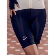 Spiuk - Pantaloni scurti ciclism pentru femei Anatomic Frontal BibShorts - negru alb