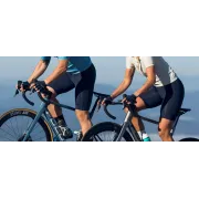 Spiuk - Pantaloni scurti ciclism pentru femei Anatomic Frontal BibShorts - negru alb