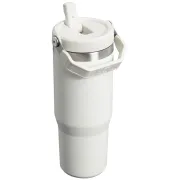 Stanley - termos tip sticla cu pai - Iceflow Flip Straw Tumbler 2.0 - alb - 0.89 L