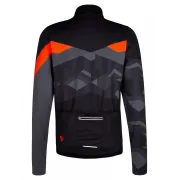 Ziener - bluza ciclism cu maneca lunga pentru barbati Nadin jersey - negru gri portocaliu