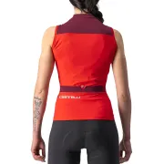 Castelli - tricou pentru ciclism fara maneci pentru femei Solaris sleeveless jersey - rosu visiniu