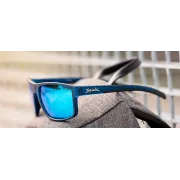 Spiuk - ochelari soare casual Bakio, lentile polarizate portocaliu oglinda - rama rosie