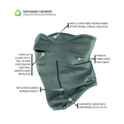 CEP - incalzitor gat - cold weather neckwarmer - bluegrey