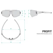 Spiuk - ochelari soare sport Profit, 2 lentile de schimb transparent si verde oglinda  - rama multicolora (irizata)