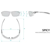 Spiuk - ochelari soare sport fotocromatici Spicy, lentile Lumiris II, negru fumuriu - rama neagra mata
