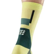 CEP - sosete compresie medii - the run limited 2024.1 socks mid cut W - lime