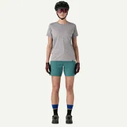 Patagonia - sort - W Landfarer Bike Shorts Wetland Blue - Albastru