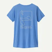 Patagonia - tricou - W Capilene Cool Daily Graphic Waters - Albastru deschis