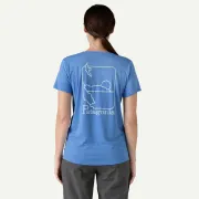 Patagonia - tricou - W Capilene Cool Daily Graphic Waters - Albastru deschis