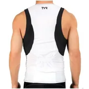 TYR - bluza triatlon fara maneci - Men's Competitor Singlet - alb negru