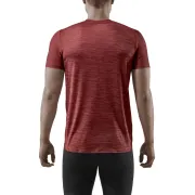 CEP - tricou tehnic - run shirt round neck short sleeve - dark red
