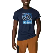 Columbia - Tricou Barbati Columbia Zero Rules Short Sleeve Graphic Shirt - albastru
