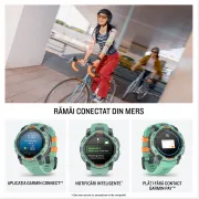 Garmin INSTINCT 3 - 45 mm AMOLED negru cu curea albastru inten | neagră - smartwatch robust cu GPS