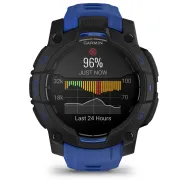 Garmin INSTINCT 3 - 45 mm AMOLED negru cu curea albastru inten | neagră - smartwatch robust cu GPS