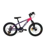Bicicleta Copii Dhs Terrana 2023, model 2026 - 20 Inch, Violet-Roz