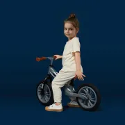 Bicicleta Copii QPlay Racer - 12 Inch, Negru