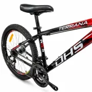 Bicicleta Copii Dhs Terrana 2423, model 2026 - 24 Inch, Rosu-Negru