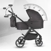 Carucior modular 2in1 Coccolle Serry Jet black