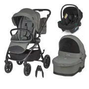 Carucior modular 2in1 Coccolle Serry Moss green+ Scoica auto iSize Coccolle Knox Black